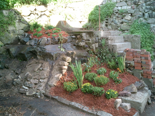 the lower garden now has the upper garden to keep it company